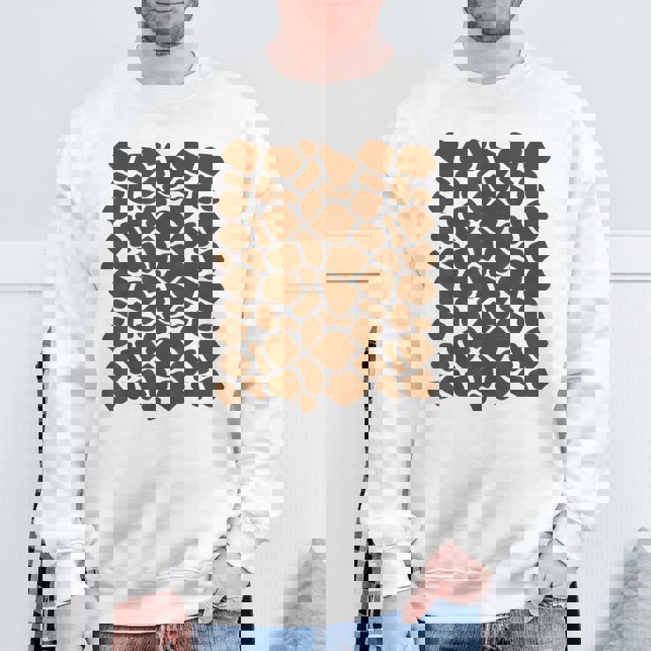 Giraffe Print Lazy Halloween Costume Idea Sweatshirt Gifts for Old Men