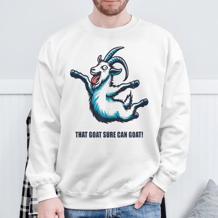 That Goat Sure Can Goat Simulator Sweatshirt Geschenke für alte Männer