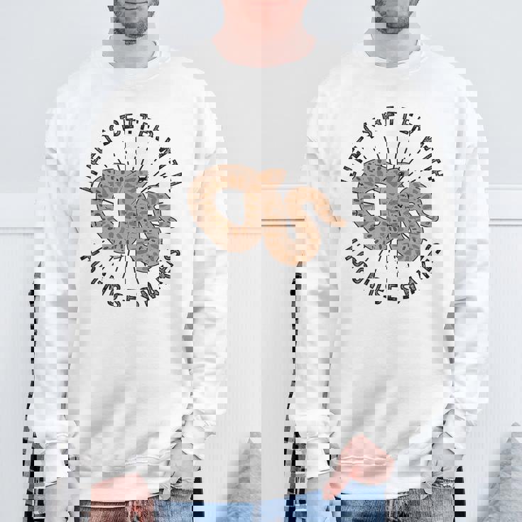 With Hognose Snakes Hognose Snake Owner Hognose Snake Lover Sweatshirt Gifts for Old Men