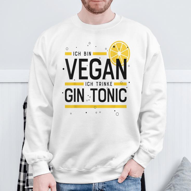 Ich Binegan Ich Trinke Gin Tonic X Lecker Gin Sweatshirt Geschenke für alte Männer