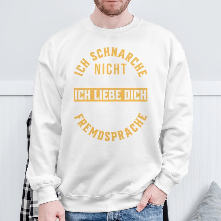 Ich Schnarche Nicht Schnarcher Lustiger Spruch Schnarchen Sweatshirt Geschenke für alte Männer