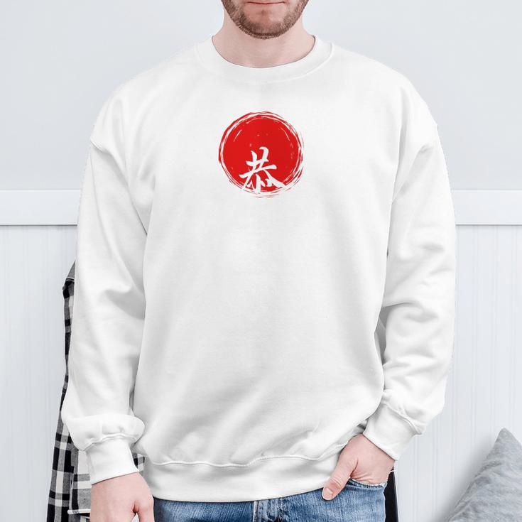 Japan Writing Backprint Sweatshirt Geschenke für alte Männer