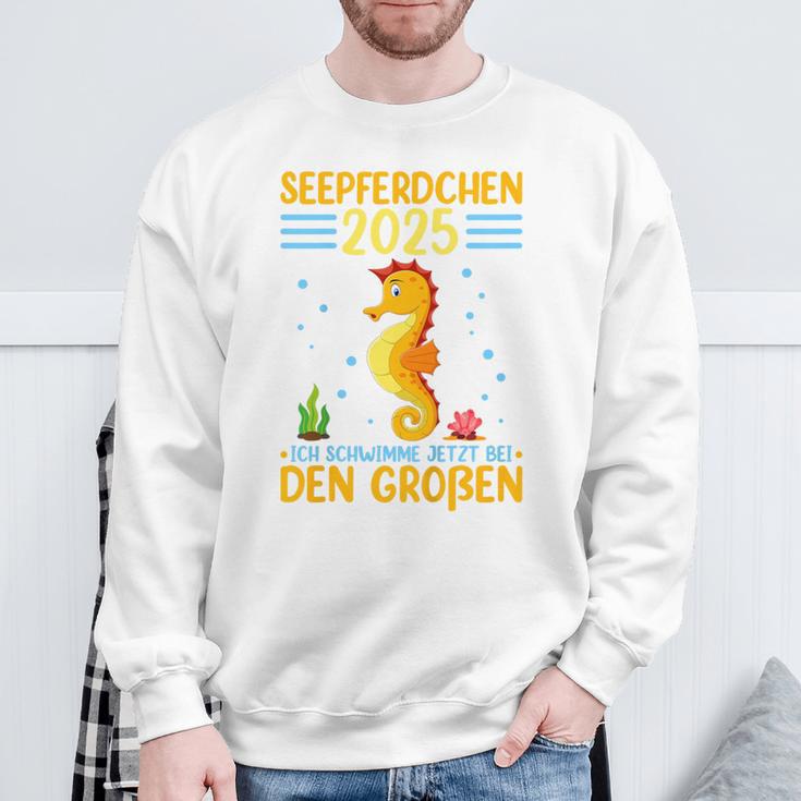 Kinder Seepferdchen 2025 Frühschwimmer Abzeichen Sweatshirt Geschenke für alte Männer