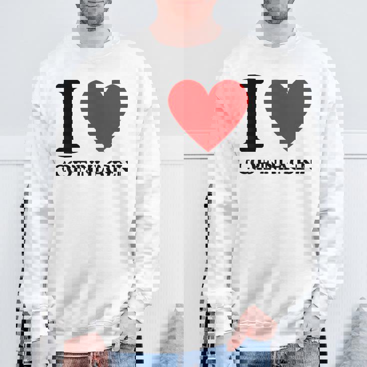 I Love Copenhagen I Heart Copenhagen Camisa de entrenamiento Regalos para ancianos