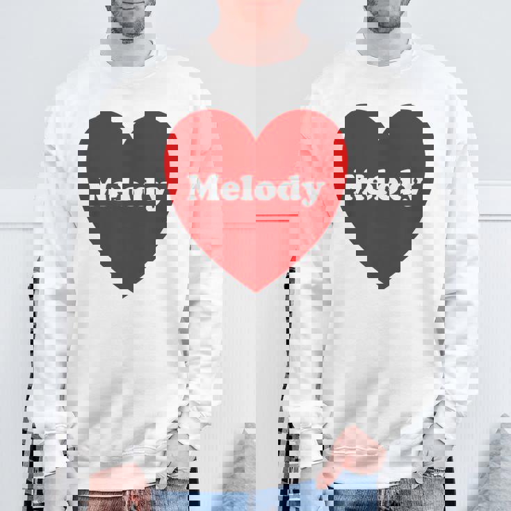 I Love Melody Heart Cute Melody Nombre Camisa de entrenamiento Regalos para ancianos