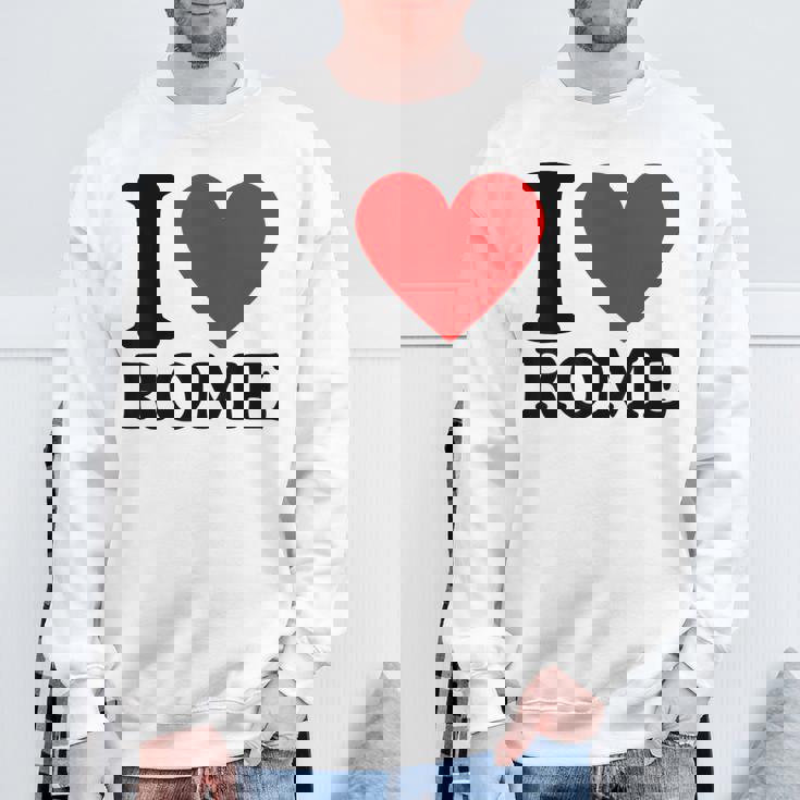 I Love Rome I Heart Rome Camisa de entrenamiento Regalos para ancianos