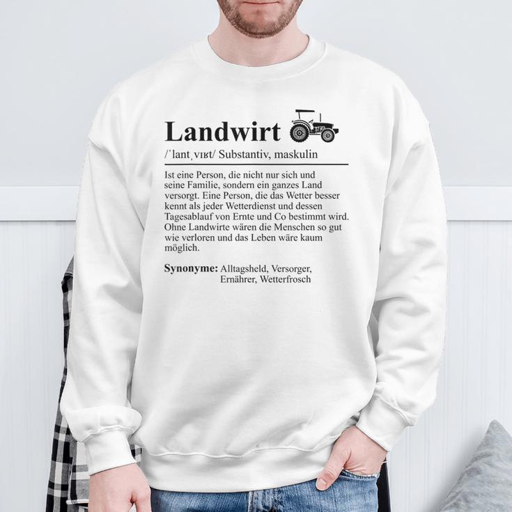 Lustiger Bauer Spruch Traktor Landwirt Lustig Sweatshirt Geschenke für alte Männer