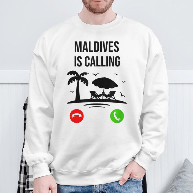 Maldives Calls Souvenir Holiday Travel Summer Sweatshirt Geschenke für alte Männer