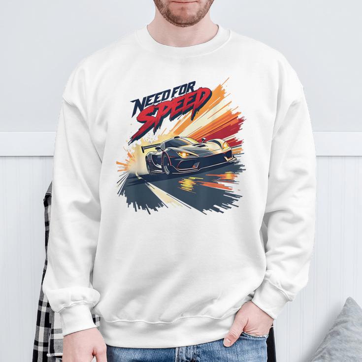 Need For Speed High-Octane Racing Graphic Gray Sweatshirt Geschenke für alte Männer