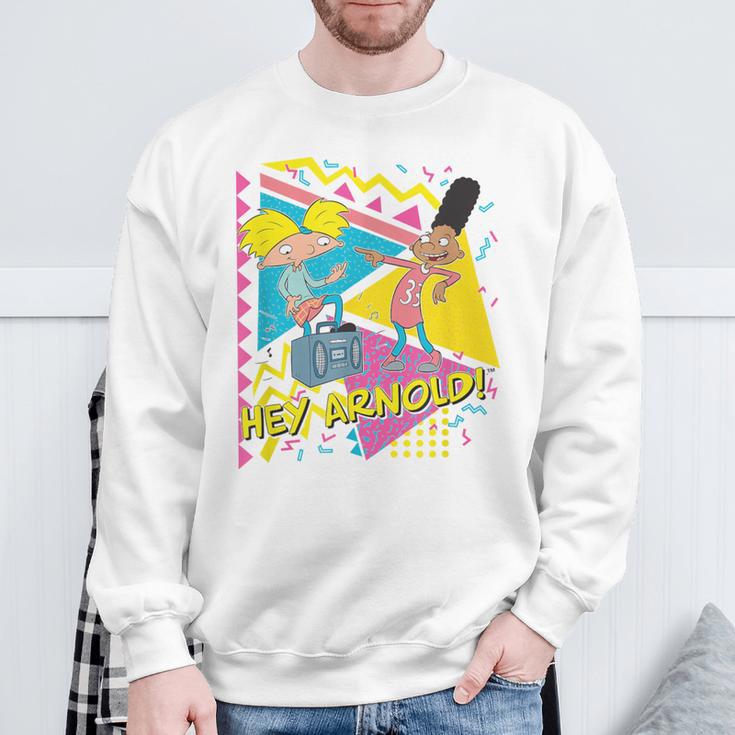 Nickelodeon Hey Arnold Gerald Best Friends Boombox Sweatshirt Geschenke für alte Männer