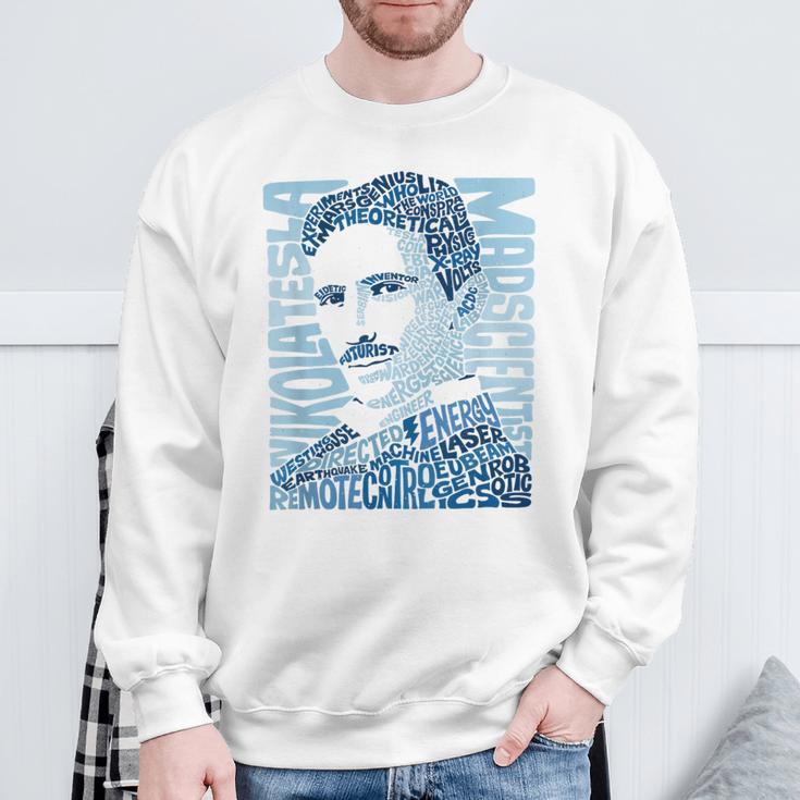 Nikola Tesla Illustration By Glitschika s Sweatshirt Geschenke für alte Männer