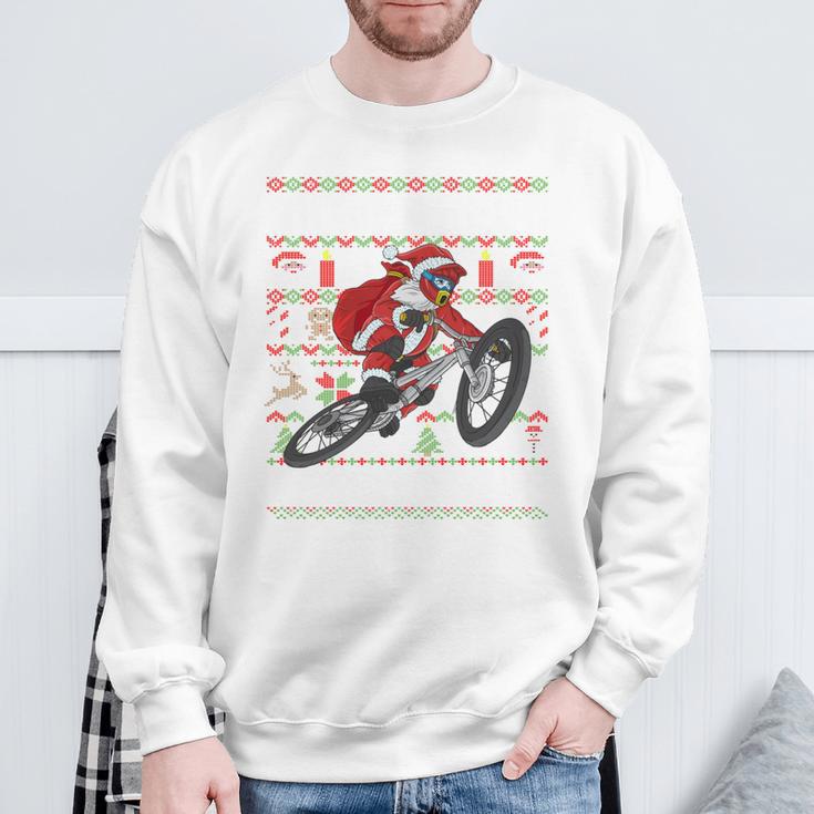 Oh What Fun It Is To Ride Mountain Bike Mtb Ugly Christmas Sweatshirt Geschenke für alte Männer