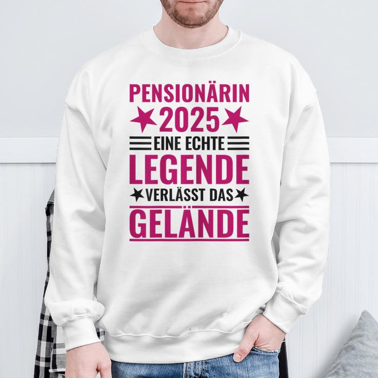 Pensionärin 2025 Eine Echte Legendeerlässt Das Gelände German Langu Sweatshirt Geschenke für alte Männer