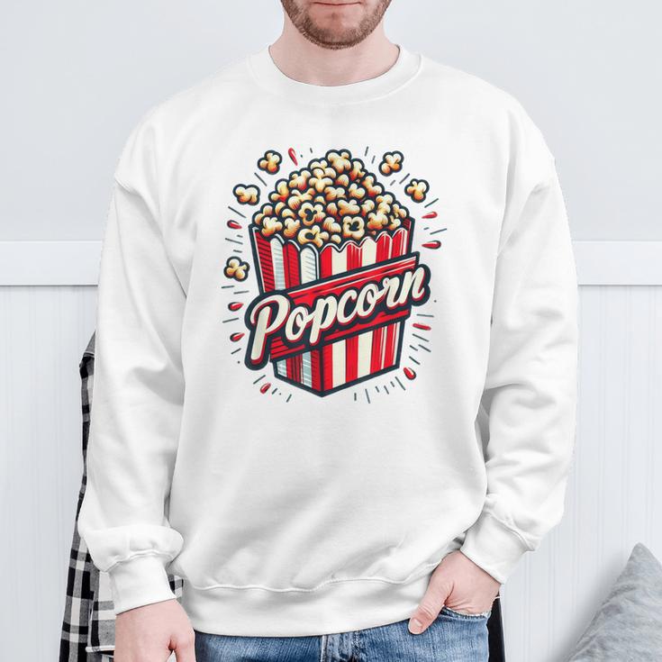 Popcorn Damen Sweatshirt Geschenke für alte Männer