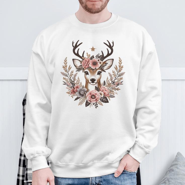 Reh Damen Reh Kostüm Kinder Carnival Reindeer Sweatshirt Geschenke für alte Männer