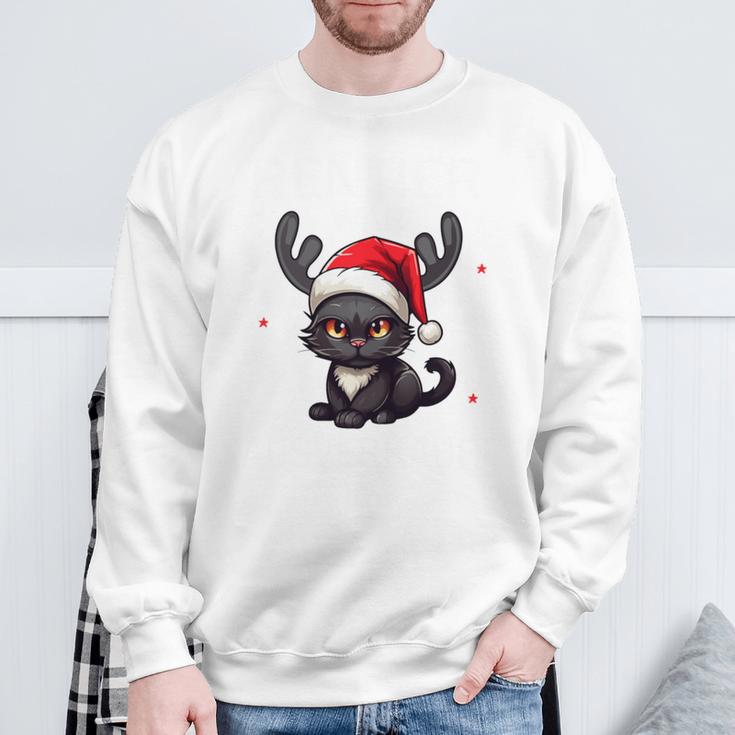 Reindeer Was Out Sold Out Cats Christmas Sweatshirt Geschenke für alte Männer