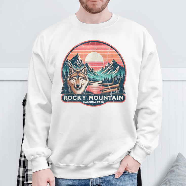 Rocky Mountain National Park Blue Sweatshirt Geschenke für alte Männer