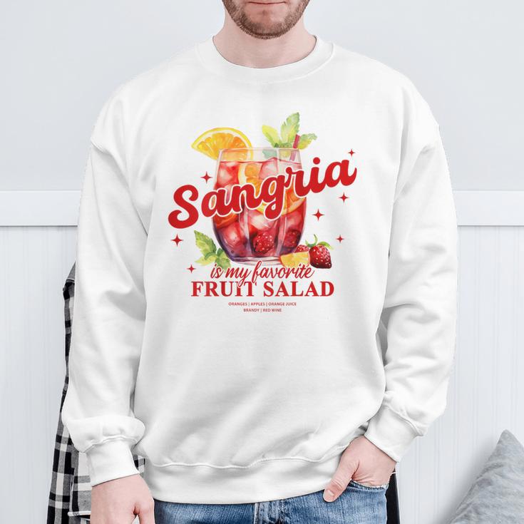 Sangria Is My Favorite Fruit Salad Party Sweatshirt Geschenke für alte Männer