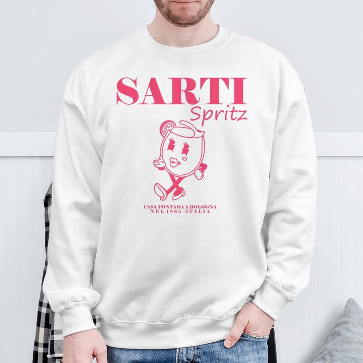 Sarti Spritz Cocktail Back Print Italiano Originale Sweatshirt Geschenke für alte Männer