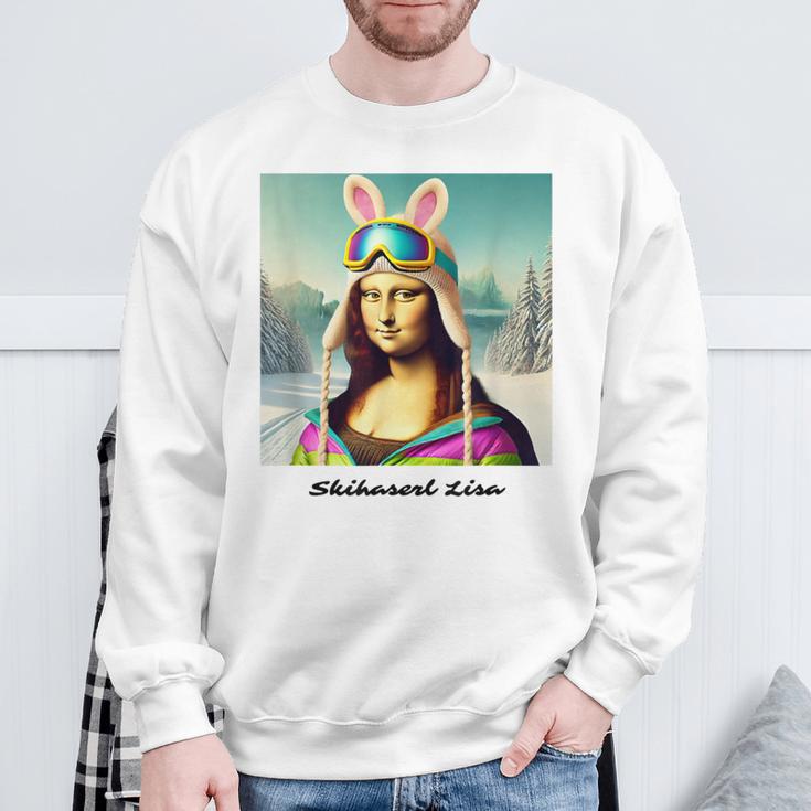 Skihaserl Lisa Mona Apres Ski Haserl Ski Holiday Team Outfit Sweatshirt Geschenke für alte Männer