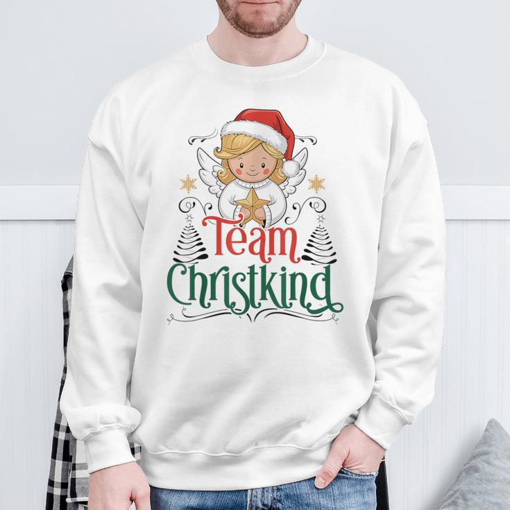 Team Christkind Christmas Eve Family Costume Sweatshirt Geschenke für alte Männer