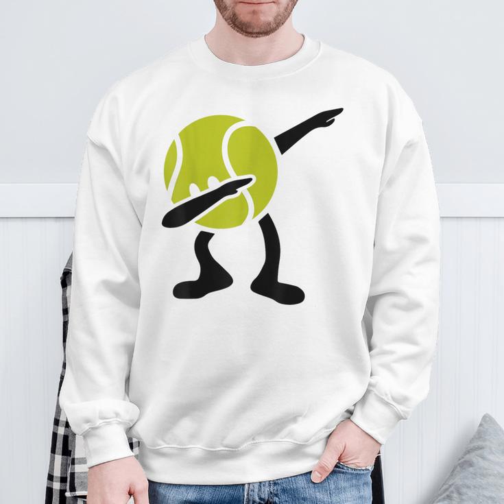 Tennis Dabbing Tennis Ball Tennis Player Ball Sport Sweatshirt Geschenke für alte Männer