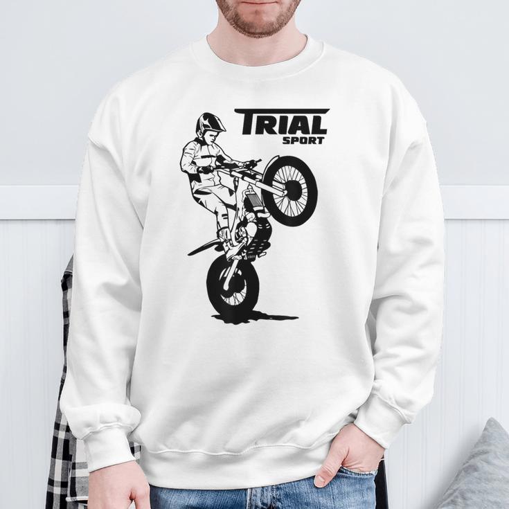 Trial Motorcycle Trial Rider Moto Trial Sweatshirt Geschenke für alte Männer