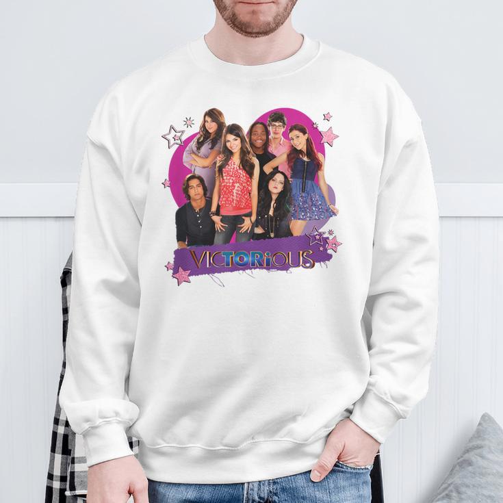 Victorious Main Cast Lovely Group Shot Gray Sweatshirt Geschenke für alte Männer