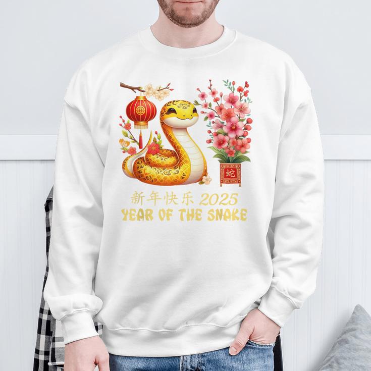 Year Of The Snake 2025 Lunar Chinese New Year Red Red Sweatshirt Geschenke für alte Männer