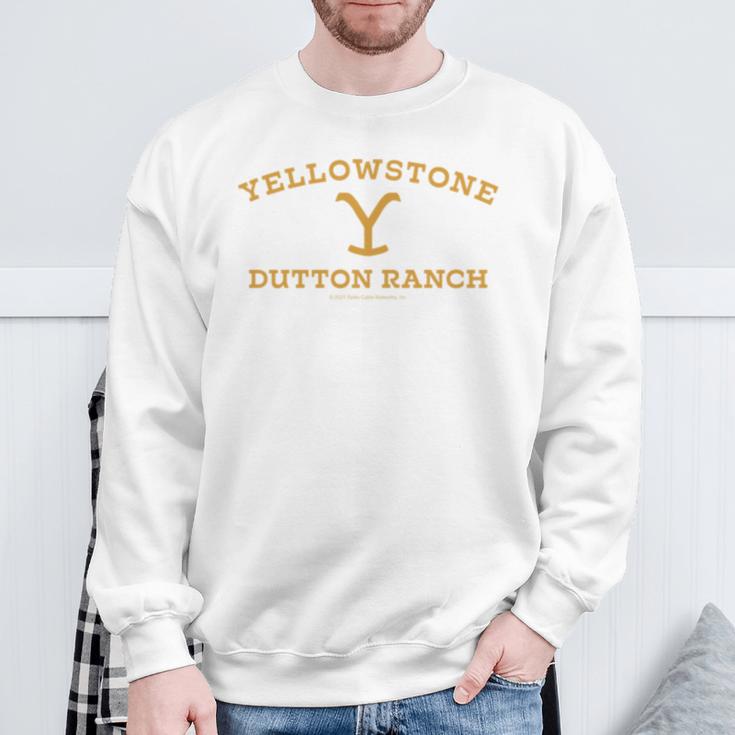 Yellowstone Dutton Ranch Gold Pocket Logo Long-Sleeved S Sweatshirt Geschenke für alte Männer