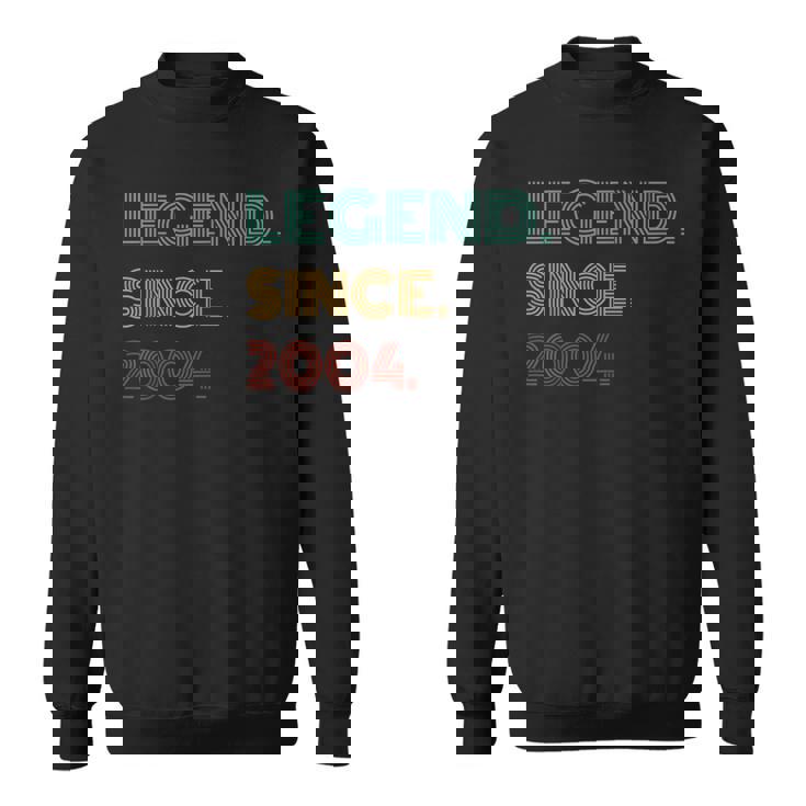 21 Years Old Legend Since 2004 21St Birthday Sweatshirt 21 Years Old Legend Since 2004 21St Birthday Sweatshirt