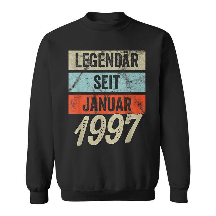 25Th Birthday Man 25 Years Legendary Since January 1997 Sweatshirt