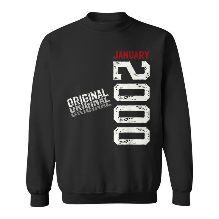 25Th Birthday Man Januaryintage 2000 Sweatshirt