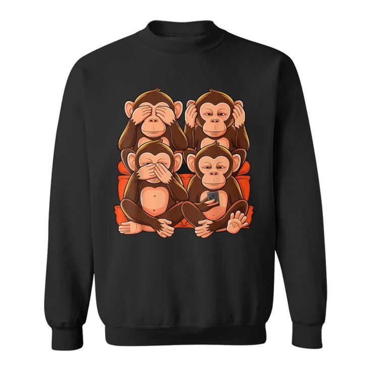 31 Monkey See Nothing Hear Say Smartphone Sweatshirt