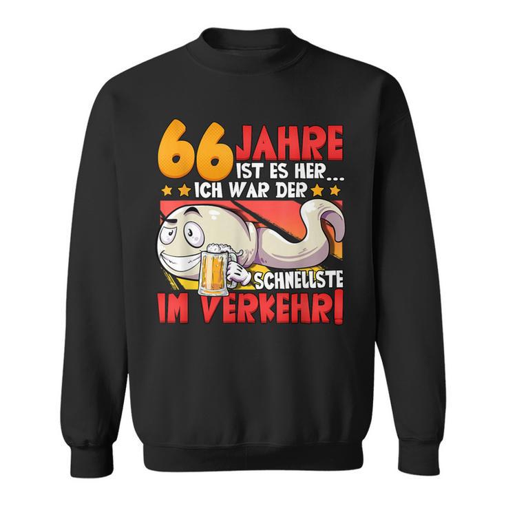 66 Jahre Ist Es Her 66 Birthday S Sweatshirt