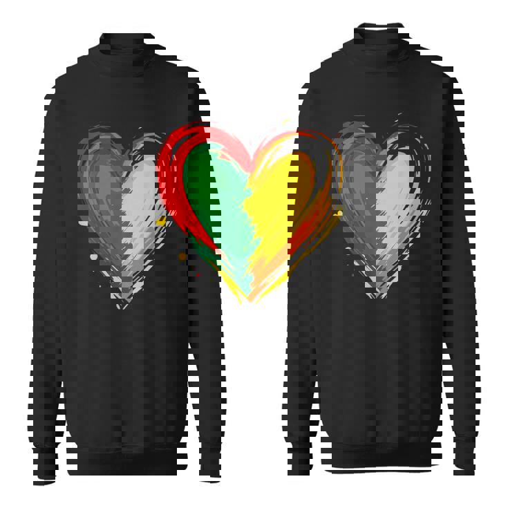 African Heart Black History Month African American Sweatshirt