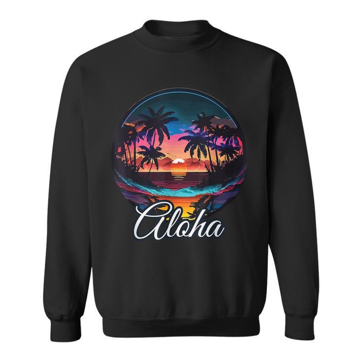 Aloha Hawaii The Hawaiian Island Palm Beach Maui Kauai Sweatshirt