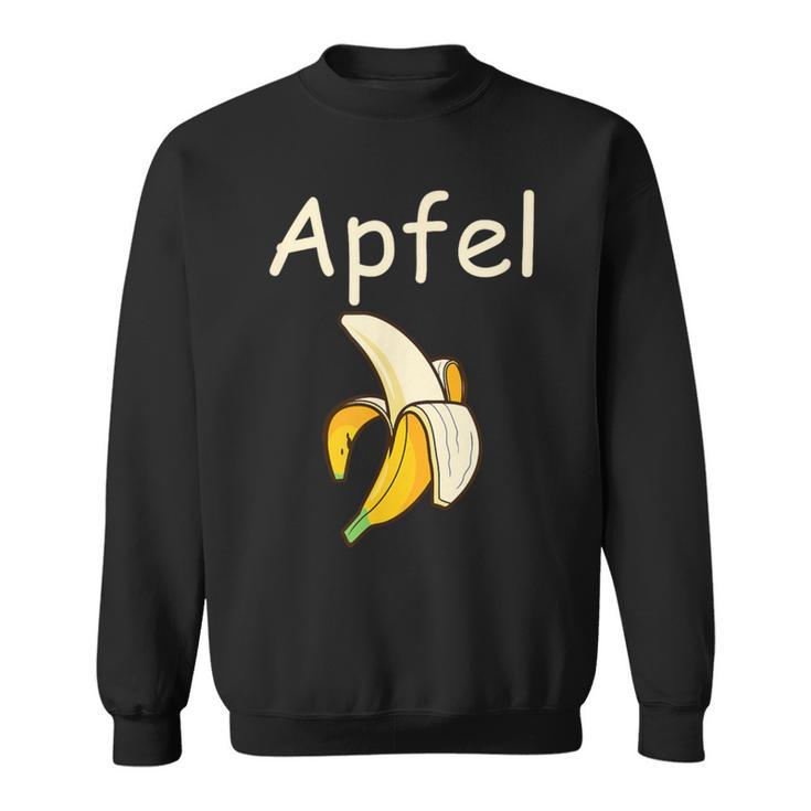 Apfel Banane Scherz Unsinn Sweatshirt