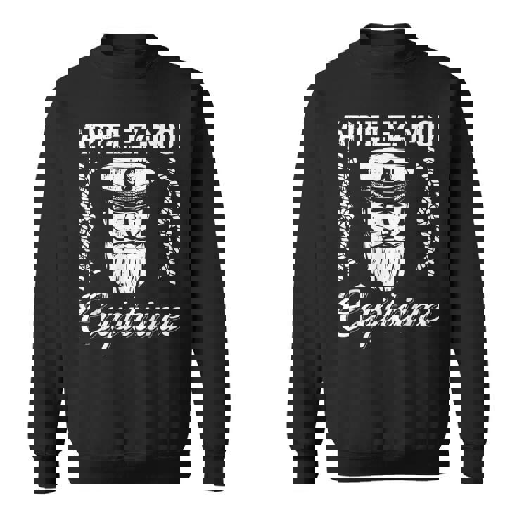 Appelez Moi Capitaine Bateau Mer Barbe Humour Homme Cadeau Sweater e