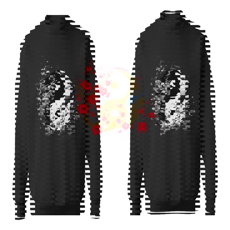 Arbre Sakura Style Yin Yang En Esthétique Sakura Ying Yang Sweater e