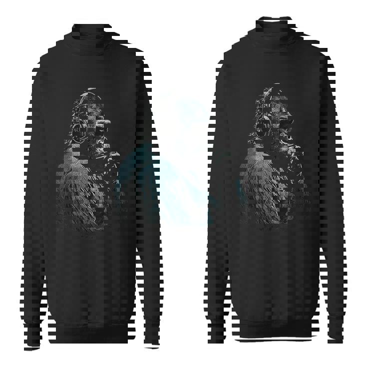 Arte Musical De Gorila Arte De Mono Animal Camisa de entrenamiento