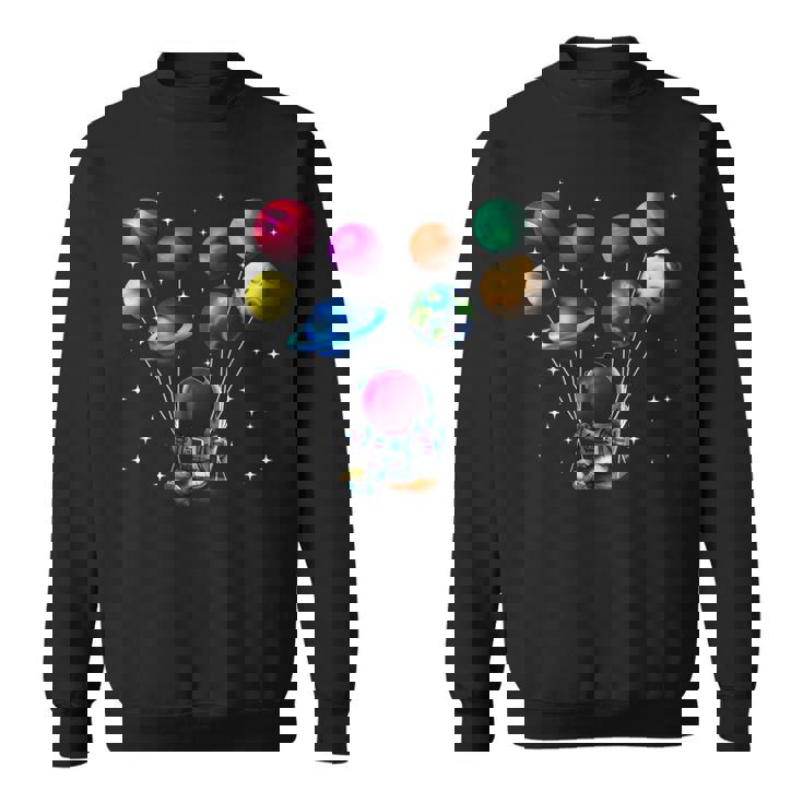 Astronauta Globos Planetasentilador Sistema Solar Camisa de entrenamiento