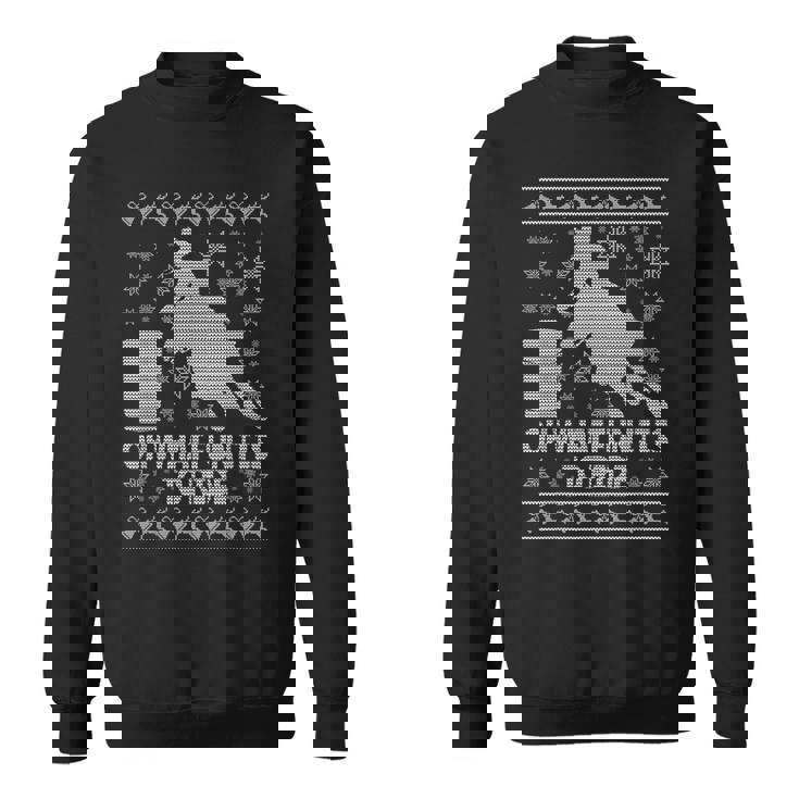 Barrel Racing Ugly Christmas Horse Race Rodeo TShirt Sweatshirt