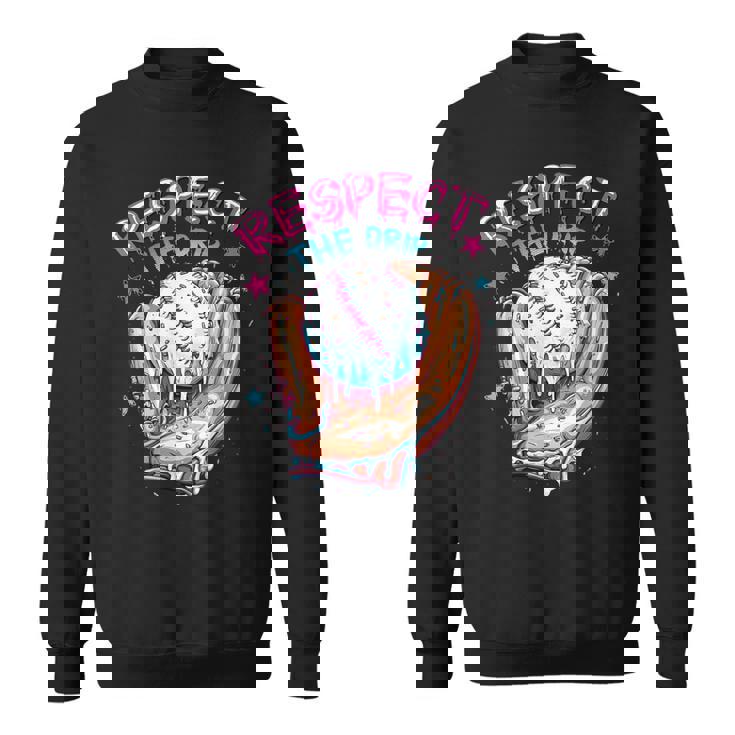 Baseball Drip For Boys Ice Cream Respect The Drip Baseball Sweatshirt