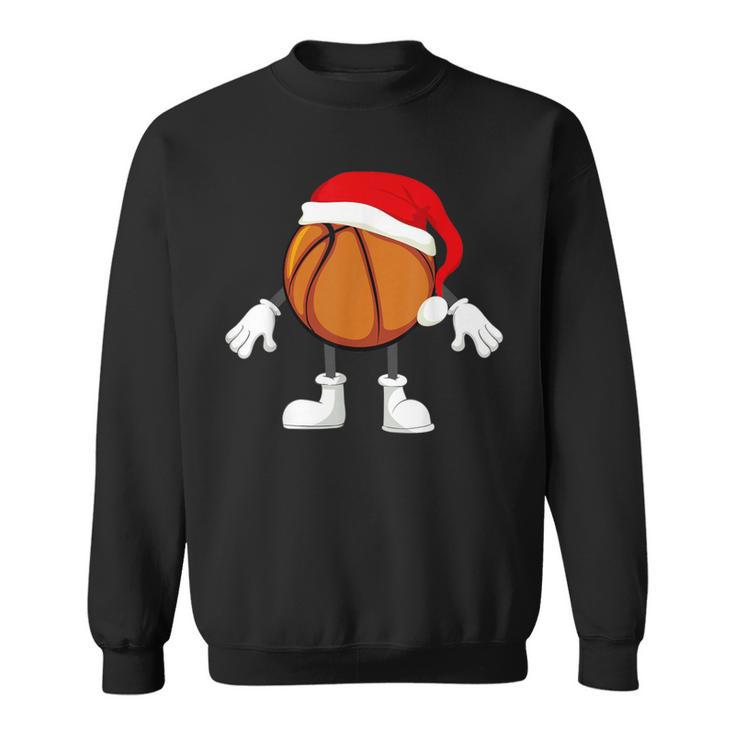 Basketball Christmas Santa Basketball Santa Sweatshirt