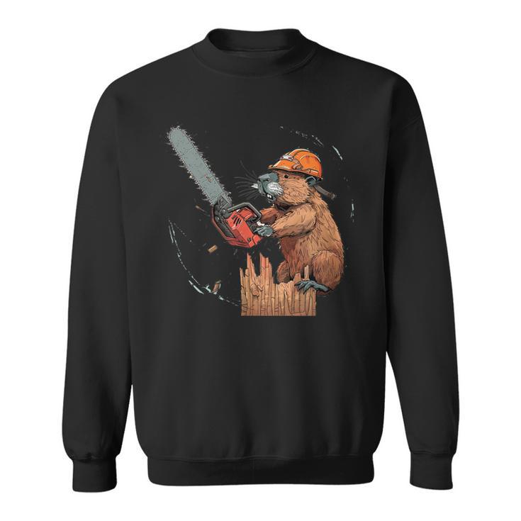 Beaver Lumberjack Chainsaw Sweatshirt