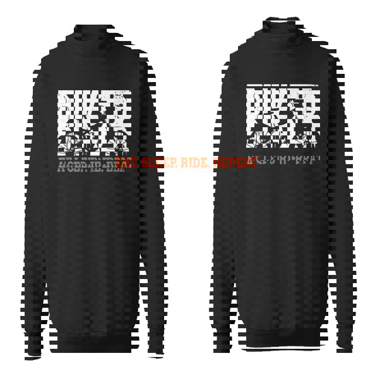 Biker Eat Sleep Ride Repeat Mountainbike Bicicleta Mtb Camisa de entrenamiento