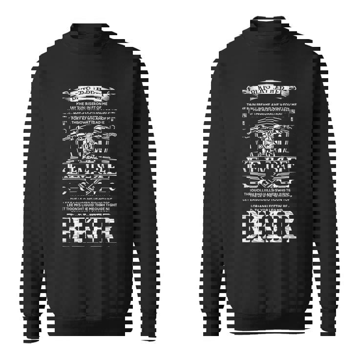 Biker's Prayer Motorcycle Men For Biker Biking Motorcycling Sweatshirt