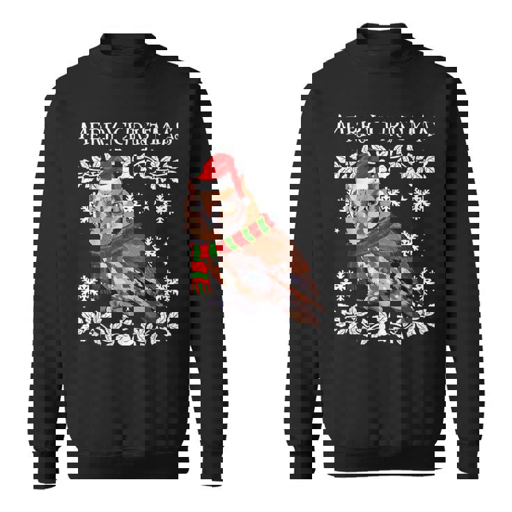 Bird Merry Christmas Ornament Eastern Screech-Owl Ugly Xmas Sweatshirt