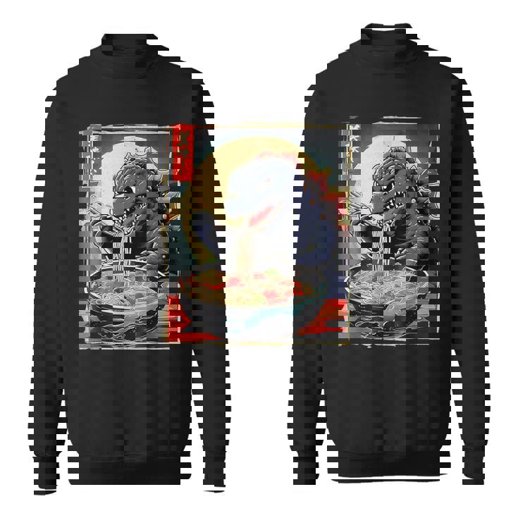 Birthday Kaiju Eating Ramen Japanese Monster Lover Sweatshirt